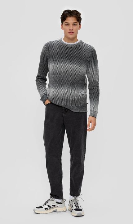 Image du produit s.Oliver Strickpullover Strickpullover mit Rippblende (M, XL)