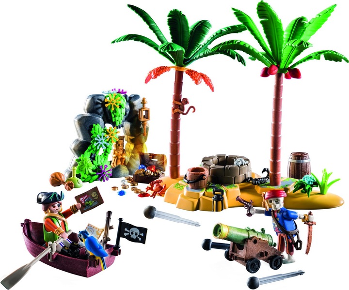 Actual product image Playmobil 70962 Pirate Treasure Island with Skeleton (70962, Playmobil Pirates)
