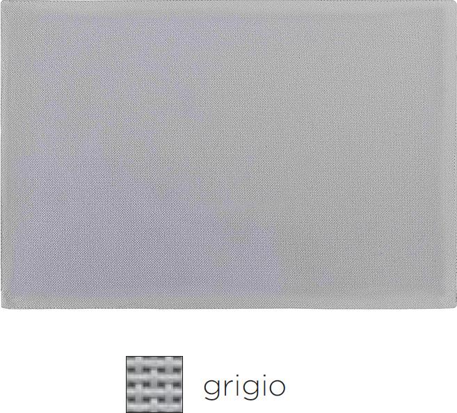 Nardi Kit Tovaglietta Grigio 4 Pezzi