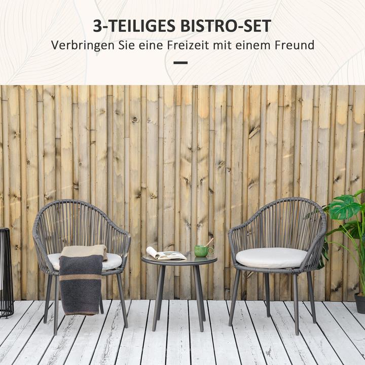 Produktbild Outsunny Gartenbistro-Set (50 x 46 cm)
