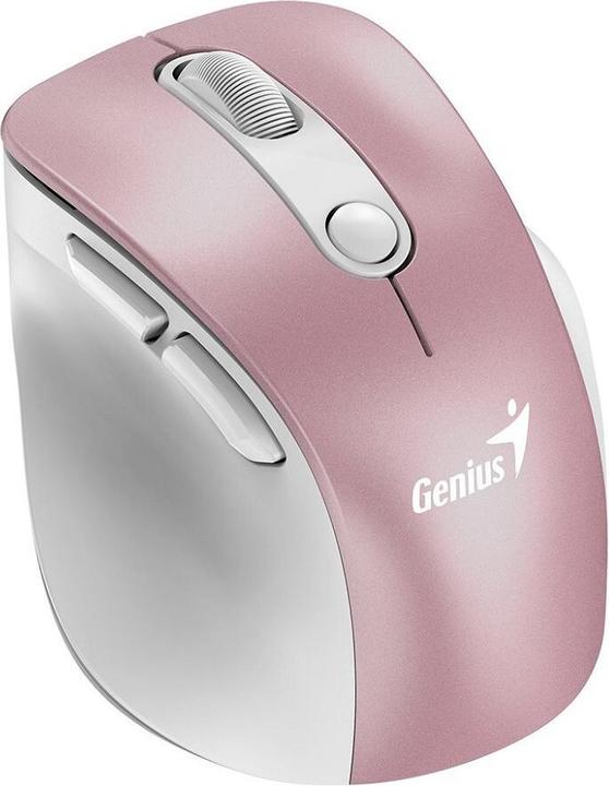 Actual product image Genius Ergo 9000S Pro Pink / Wireless mouse / 2400 DPI / 2.4 GHz USB-A dongle / Bluetooth / 500 mAh (Wireless)