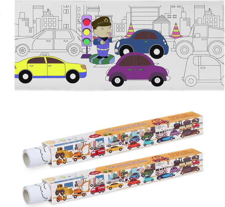 Actual product image Relaxdays 2x colouring roll sheets
