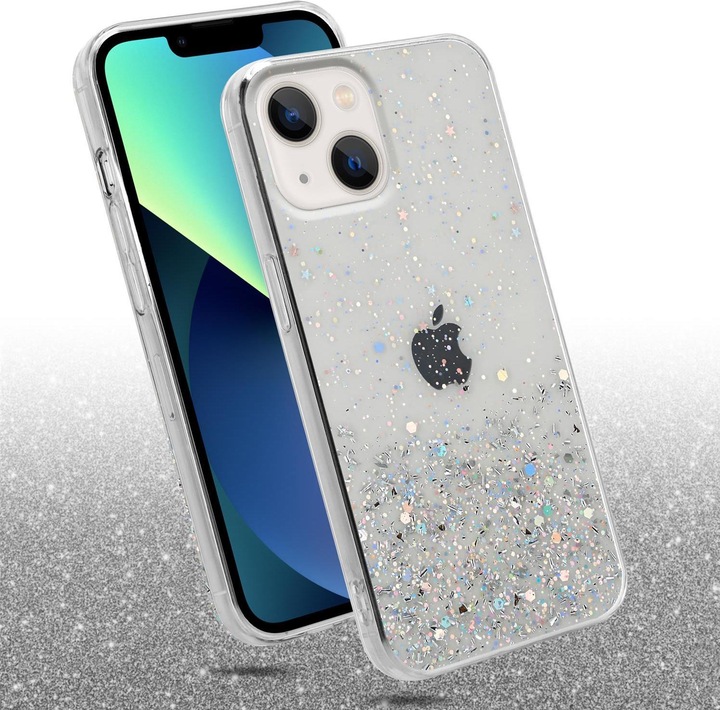 Actual product image Cadorabo TPU cover sparkling glitter (Apple iPhone 13 mini)