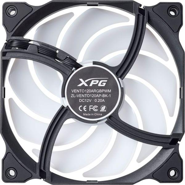 Actual product image Adata Fan XPG VENTO 120 (1*120mm ARGB Fan 3 pack) black retail (120 mm, 3x)