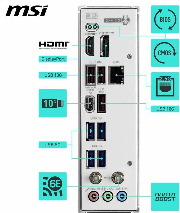 Produktbild MSI B850M Gaming Plus WIFI6E (AM5, AMD B850, mATX)