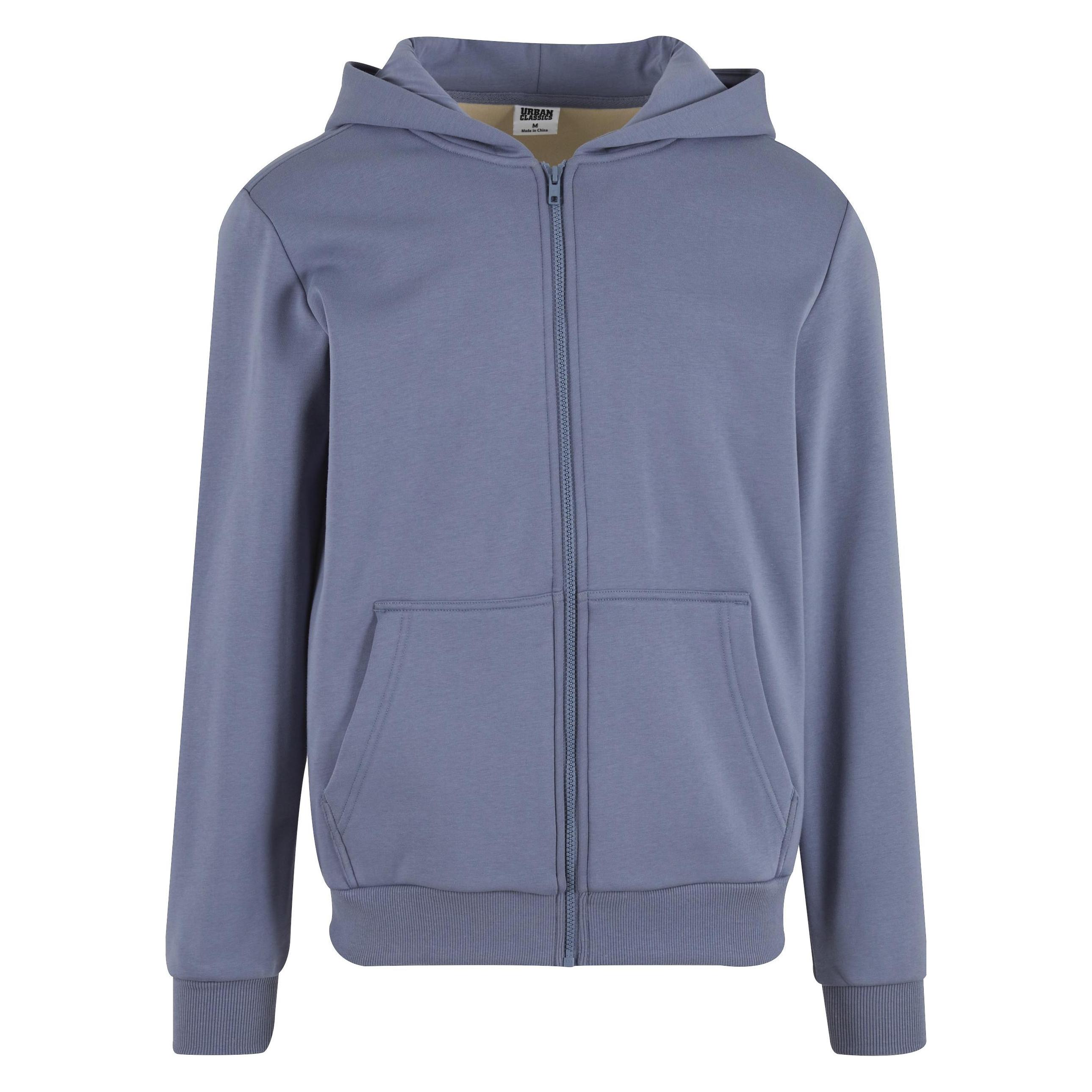 Urban Classics, Herren, Pullover, Cozy Zip Hoody - 131395, Blau, (M)