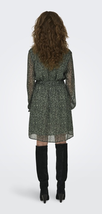 Produktbild JdY Normal geschnitten V-Ausschnitt Elastische Bündchen Kurzes Kleid Kleid (M)