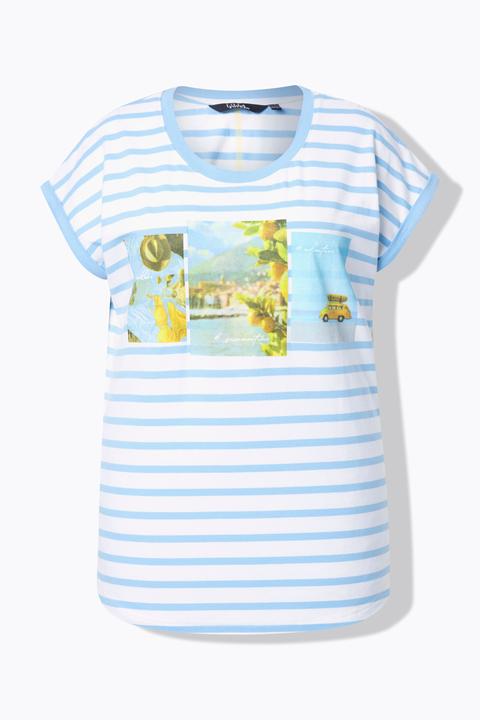 Produktbild Ulla Popken Shirt, Ringel, Oversized, Rundhals, Halbarm (42, 44)