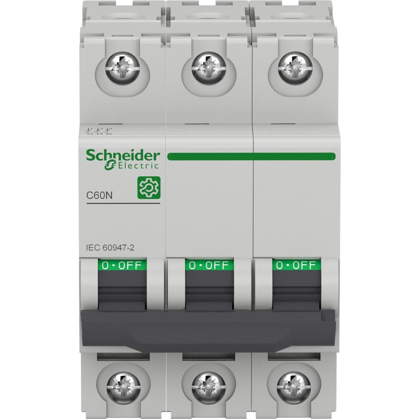 Thumbnail - Schneider Electric, Schutzschalter, M9F11301 M9 C60N 3P 1A C IEC60947-2 LS-Schalter