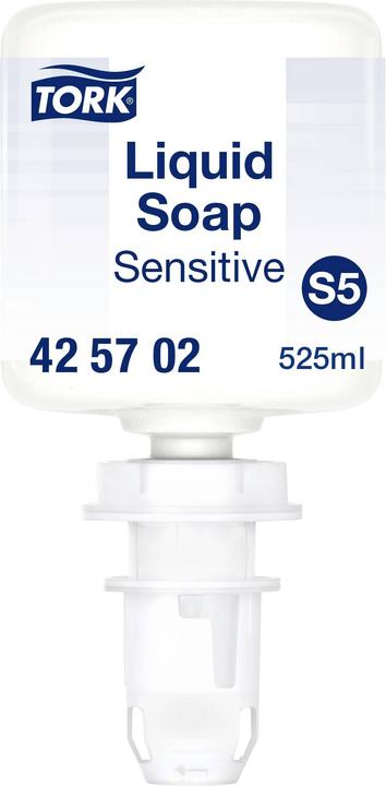 Productafbeelding Tork Mini Vloeibare Handzeep voor de gevoelige huid S5 Allergievriendelijk 8 x 525 ml 425702 (Vloeibare zeep, 525 ml)