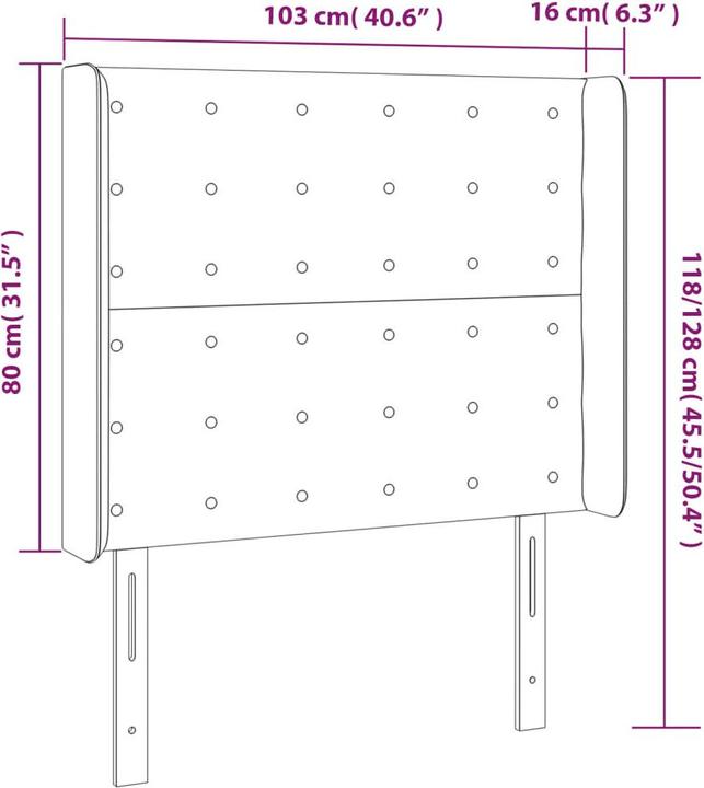 Image du produit vidaXL Astrid (103 x 16 x 128 cm)