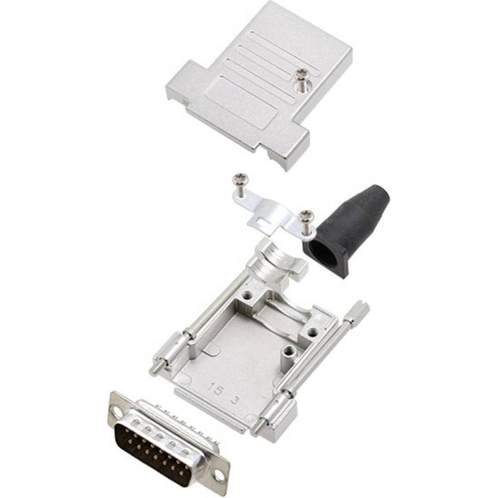 Amphenol L17DTSL09-RG-LJS-T+L717SDE09P D-SUB Stiftleisten-Set 180 ° Polzahl (nu, Elektronikkabel + Stecker, Silber