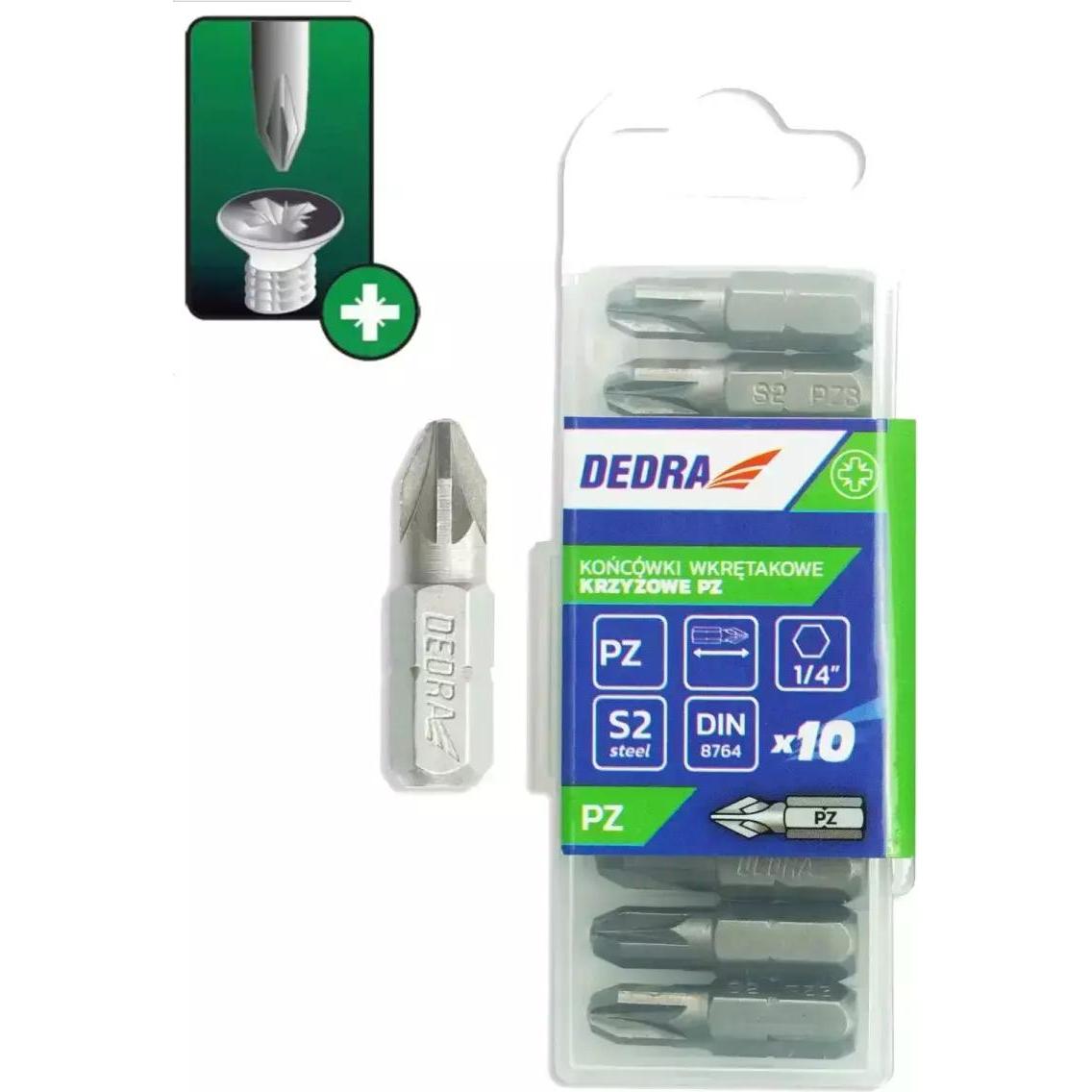 Dedra, Chiave a bussola, 18A01PZ10-10 (Croce Pozidriv PZ)