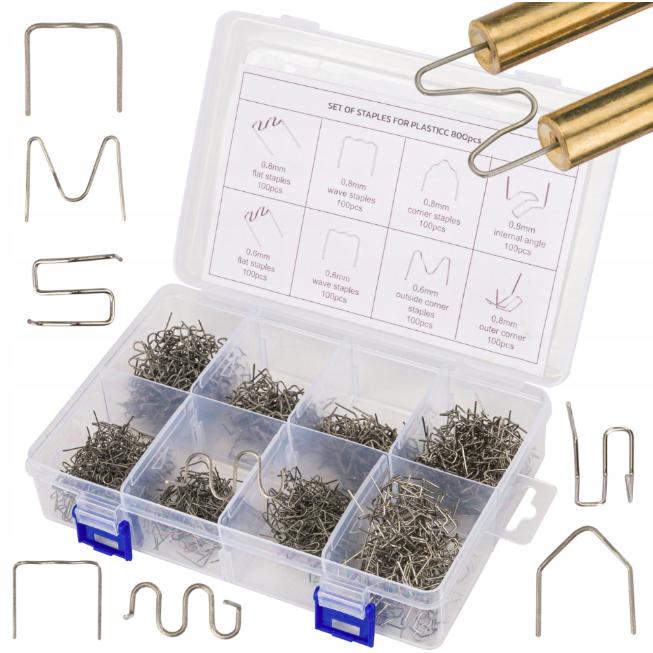 MGA, Schweissgerät Zubehör, ZSZYWKI DO ZGRZEWAREK PLASTIKU 800szt. MIX SILVER