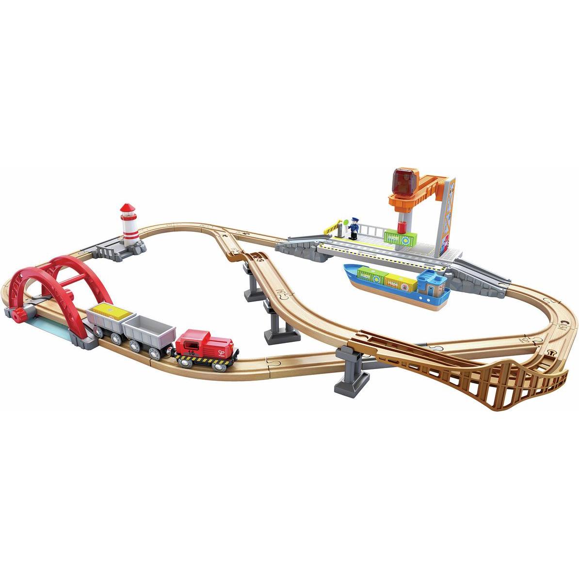 Thumbnail - Hape Sea + Rail Cargo Transportation Set