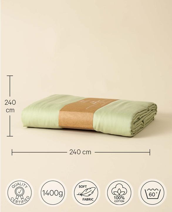 Produktbild Esmée Thia Sage, 240 x 240 cm (Duvetbezug, 240 x 240 cm)