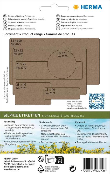 Produktbild Herma Graspapier Vielzweck-Etiketten