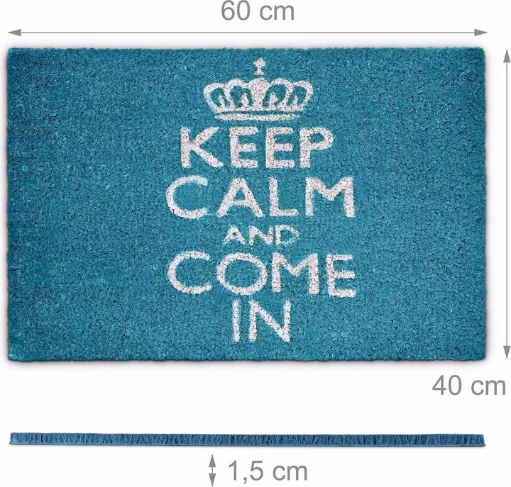 Produktbild Relaxdays Ruhig bleiben (40 x 60 x 1.5 cm)