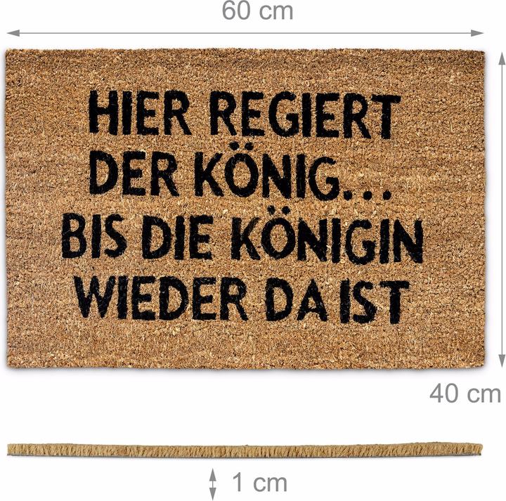 Actual product image Relaxdays Doormat coconut (40 x 60 x 1 cm)