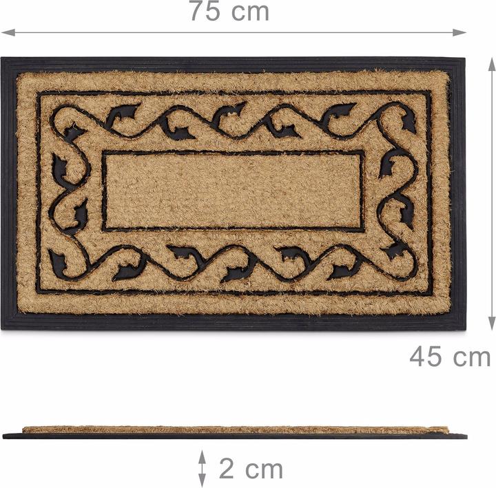 Immagine prodotto Relaxdays Kokos (75 x 45 x 2 cm)