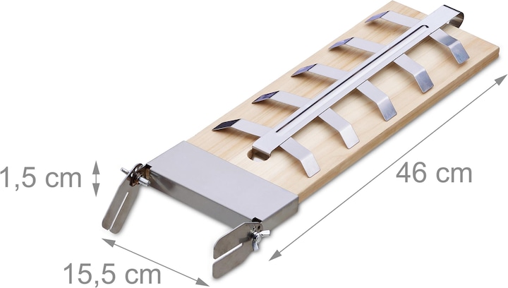 Relaxdays Flame salmon boards