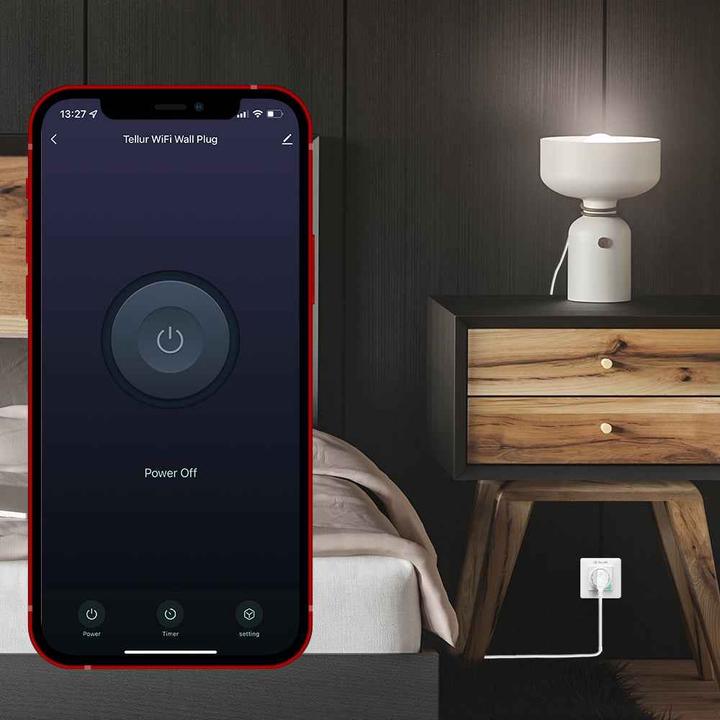 Produktbild Tellur Smart WiFi Wall Plug 3000w, 16A, white