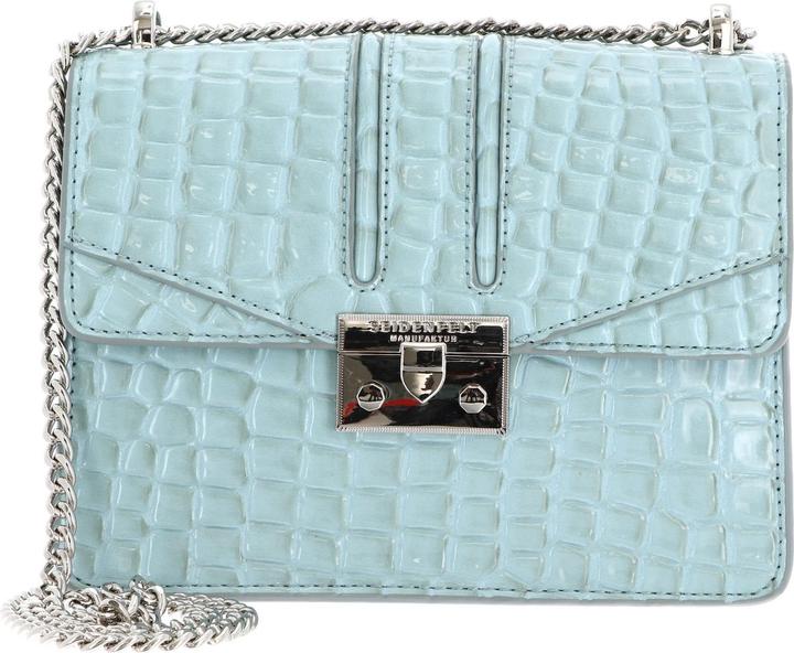 croco print ice blue