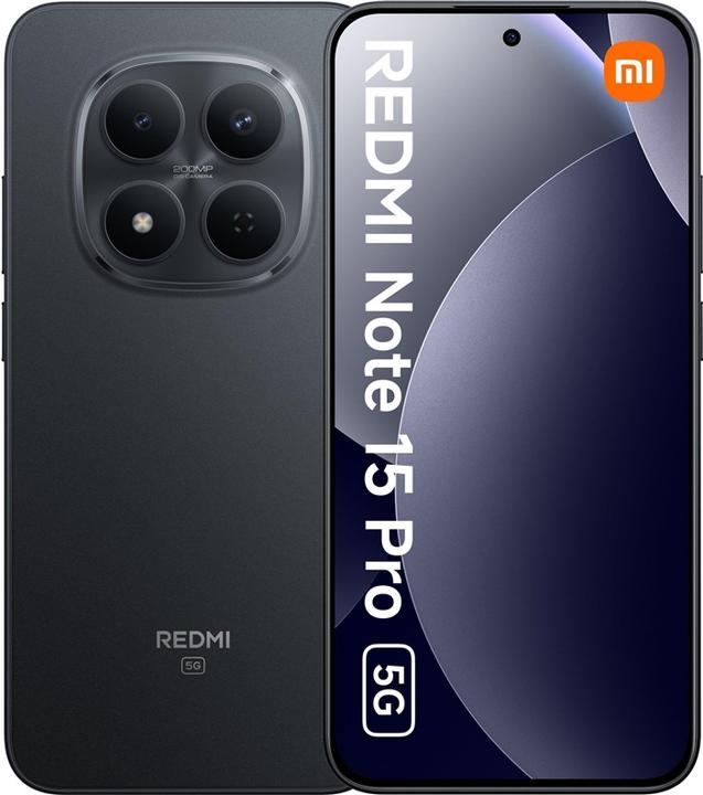 Productafbeelding Xiaomi Redmi Note 15 Pro (256 GB, Black, 6.83", Hybride dubbele SIM, 5G)