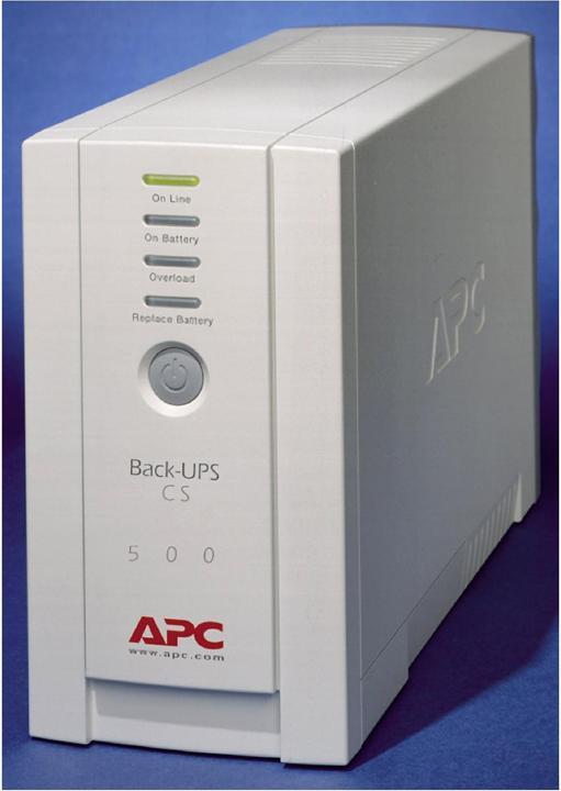 Actual product image APC UPS Back-UPS CS 500 (BK500EI) (500 VA, 300 W, Standby UPS)