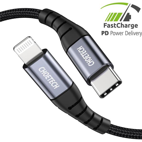 Thumbnail - Choetech USB-C/Lightning Kabel>80cm (1.20 m, USB 2.0), USB Kabel