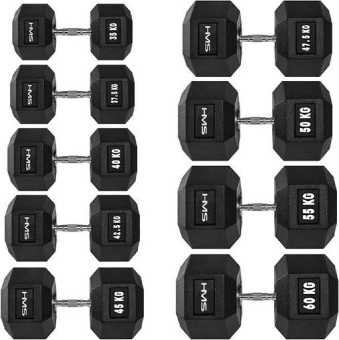 Actual product image HMS Dumbbell 14 kg HEX-PRO 14 (1 x 14 kg)