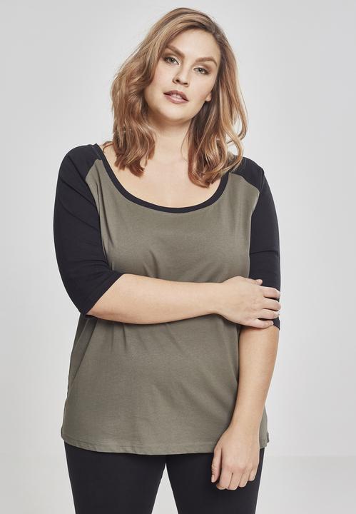 Actual product image Urban Classics Ladies 3/4 Contrast Raglan Tee (5XL)