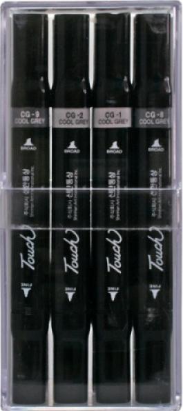 Image du produit Shinhan Set de 12 feutres à double pointe Cold Grey (12x)