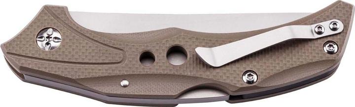 Produktbild Herbertz Taschenmesser, 440 Stahl, Back Lock, G10 Heftschalen desert, Edelstahl Taschenclip (9.40 cm)