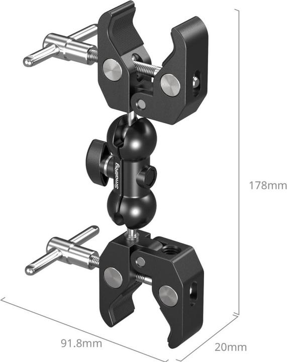 Actual product image SmallRig Clamp Double Head Crab?Shaped, Accessory type: Clamp