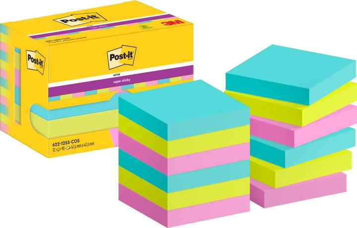 Actual product image 3M Super Sticky Notes Cosmic Collection (47.60 x 47.60 mm)