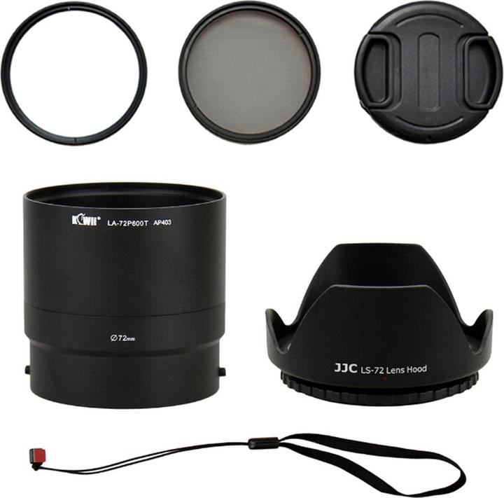Actual product image Kiwi Lens Adapter Kit for Nikon Coolpix P600 B700