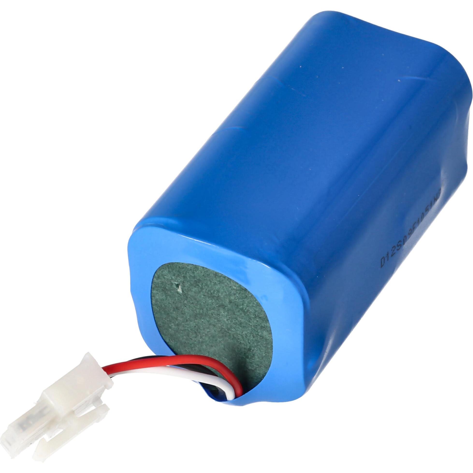 AccuCell Akku für Saugroboter Stecker 3polig, Staubsauger Roboter Zubehör, Blau