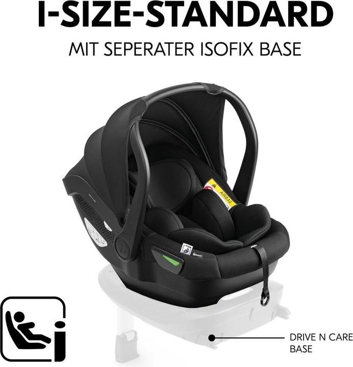 Actual product image Hauck Babyschale Drive N Care i-Size ab Geburt (Baby car seat, ECE R129/i-Size Standard)