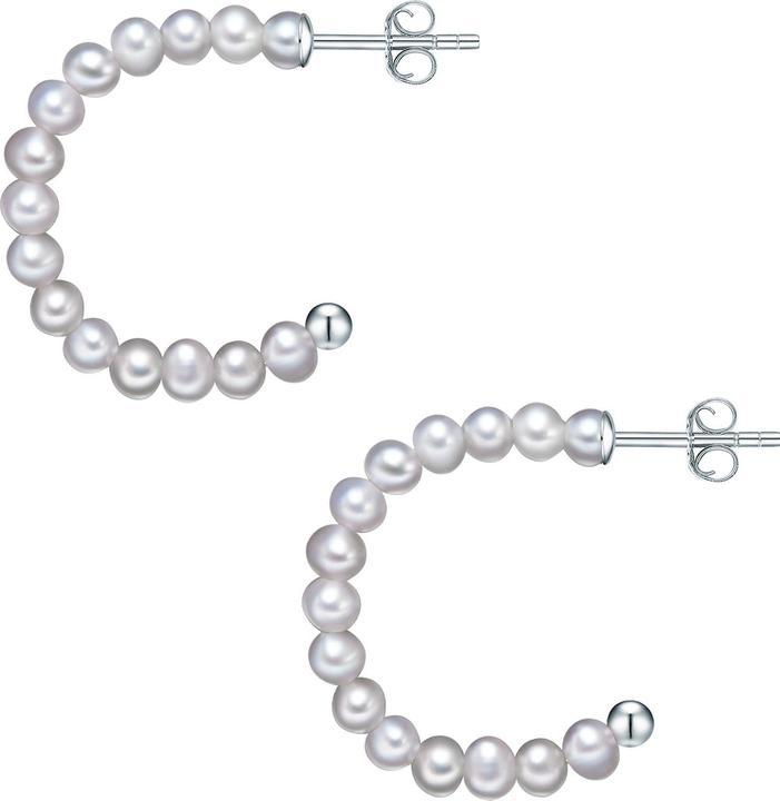 Produktbild Valero Pearls Damen Sterling Silber Süsswasser-Zuchtperlen silber - 15052 (Sterling Silber)