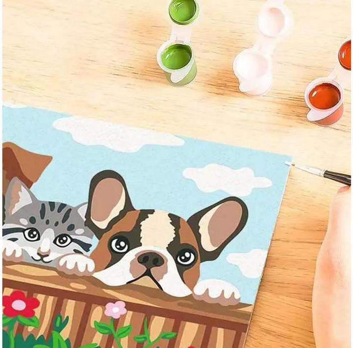 Actual product image Ravensburger CreArt - Peinture par numéro - Cats and Dogs
