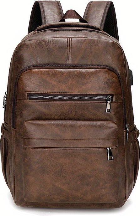 Produktbild Only-Bags.Store Schulterrucksack, PU-Leder Studentenrucksack, Reiserucksack, multifunktionaler wasserdichter
