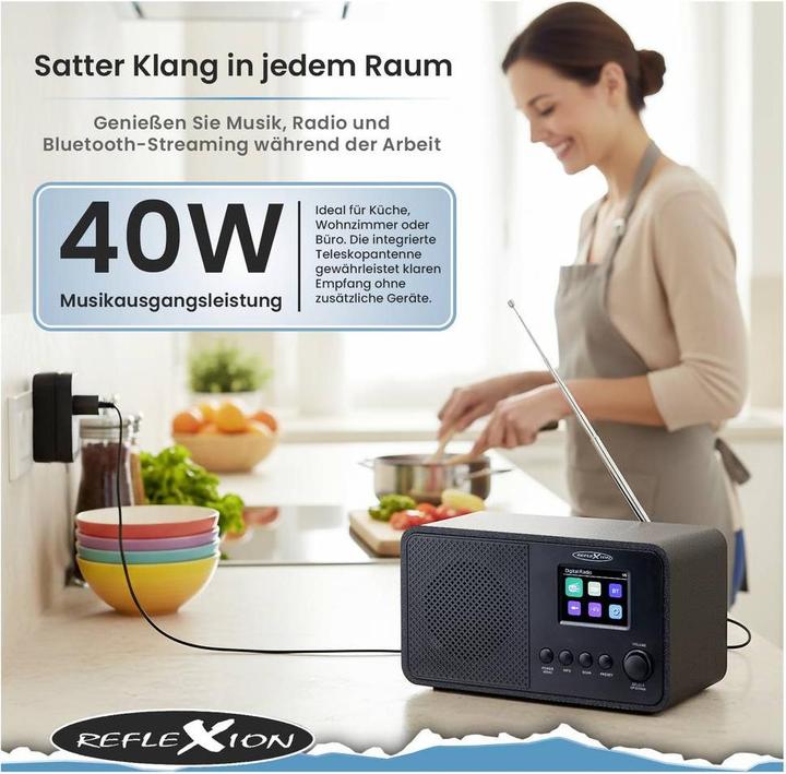 Image du produit Reflexion HRA1881 (DAB+ DAB, FM, Bluetooth)