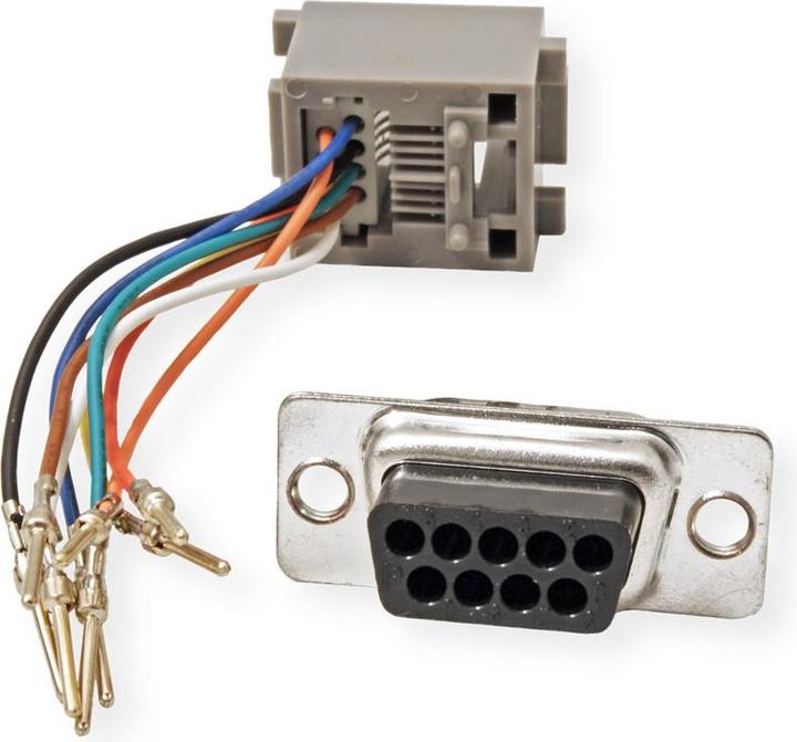 Produktbild Roline RS232 zu RJ45 Adapter (0.05 m)