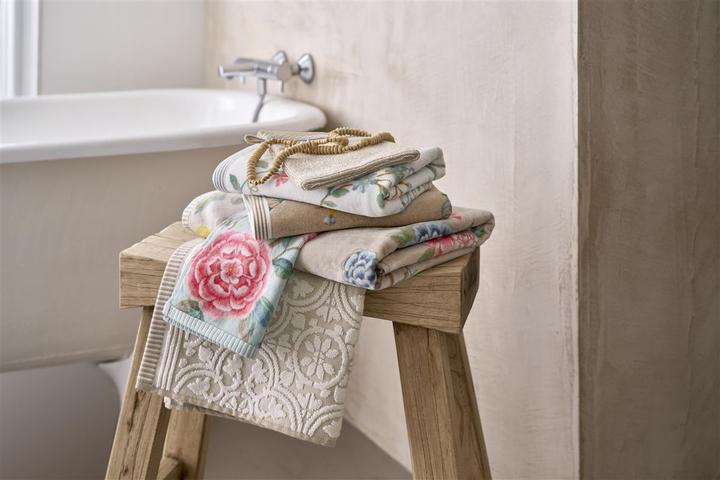 Image du produit PIP Studio Les Fleurs serviette kaki 55x100cm (1 pièce) (55 x 100 cm)