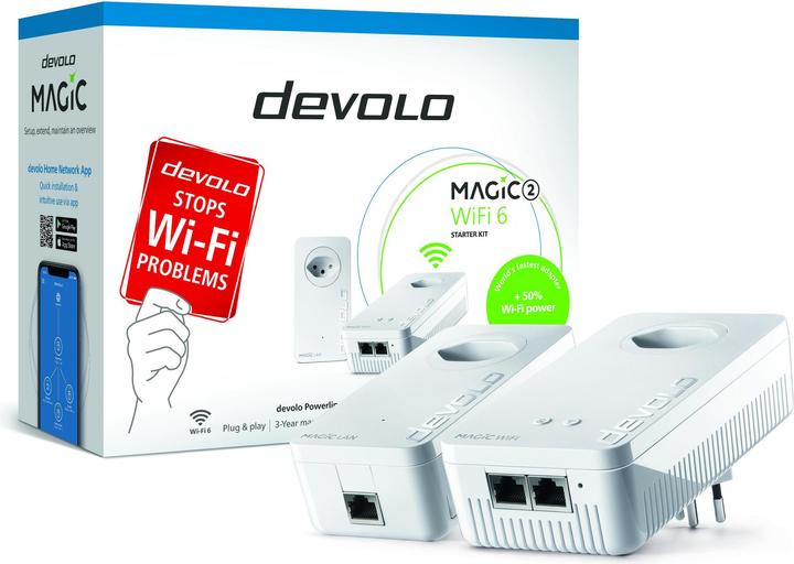 Produktbild Devolo MAGIC 2 WIFI 6 next Starter Kit (2400 Mbit/s)