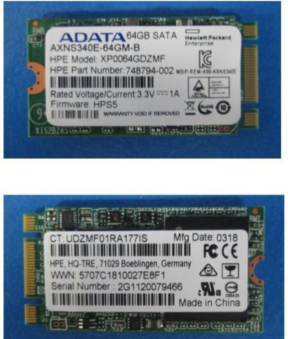 Image du produit HPE SSD 64 Go SATA M.2 type 2242 (64 Go, M.2 2242)
