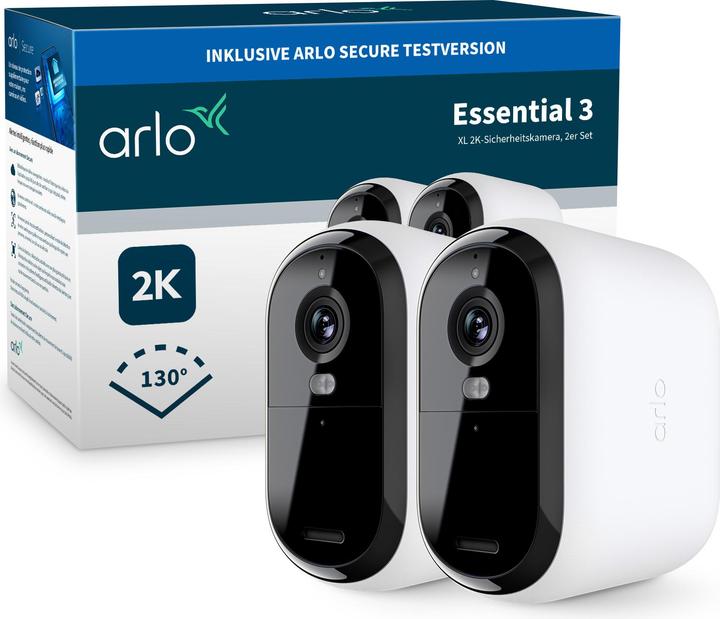 Image du produit Arlo Essential 3 XL Lot de 2 (2560 x 1440 Pixels)