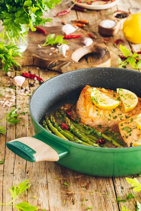 Actual product image Monix Amazonia 7-Piece Forged Aluminum Cookware Set with Titanium-Reinforced Non-Stick Coating (Frying pan, Pot, Aluminium)