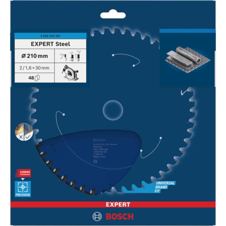 Produktbild Bosch Professional Zubehör Kreissägeblatt Expert for Steel, 210 x 30 x 2,0 mm, 48